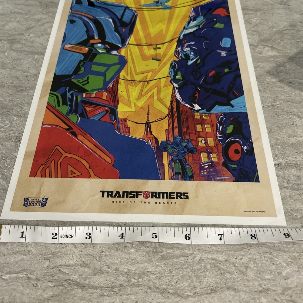 Transformers Rise of The Beasts Original Movie Poster  9" X 12" Limited Edition - Picture 5 of 6